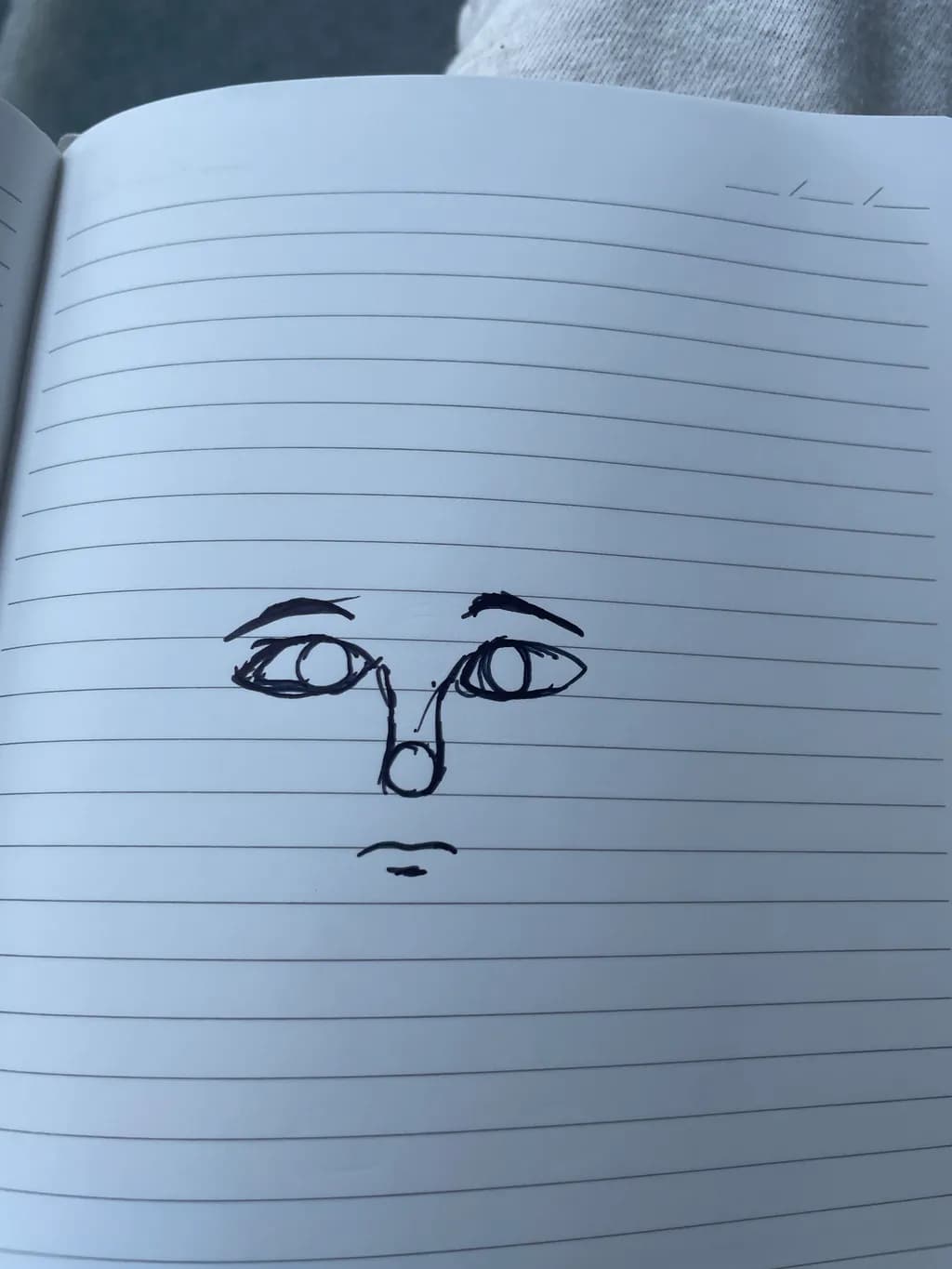 Lined Paper Face