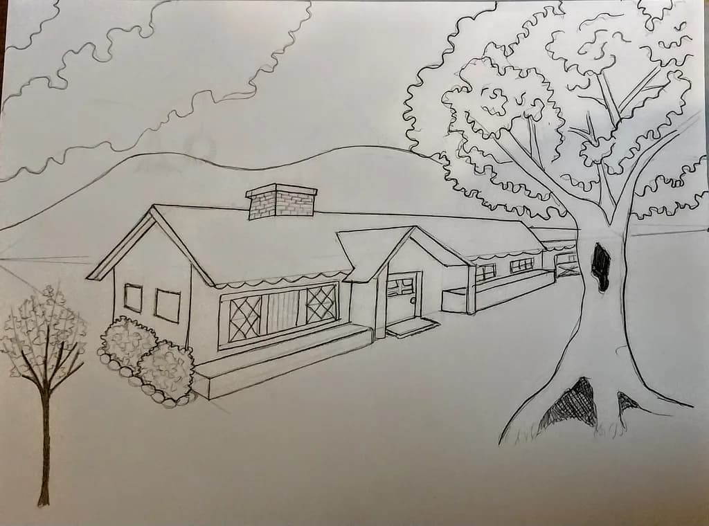 Countryside House Sketch