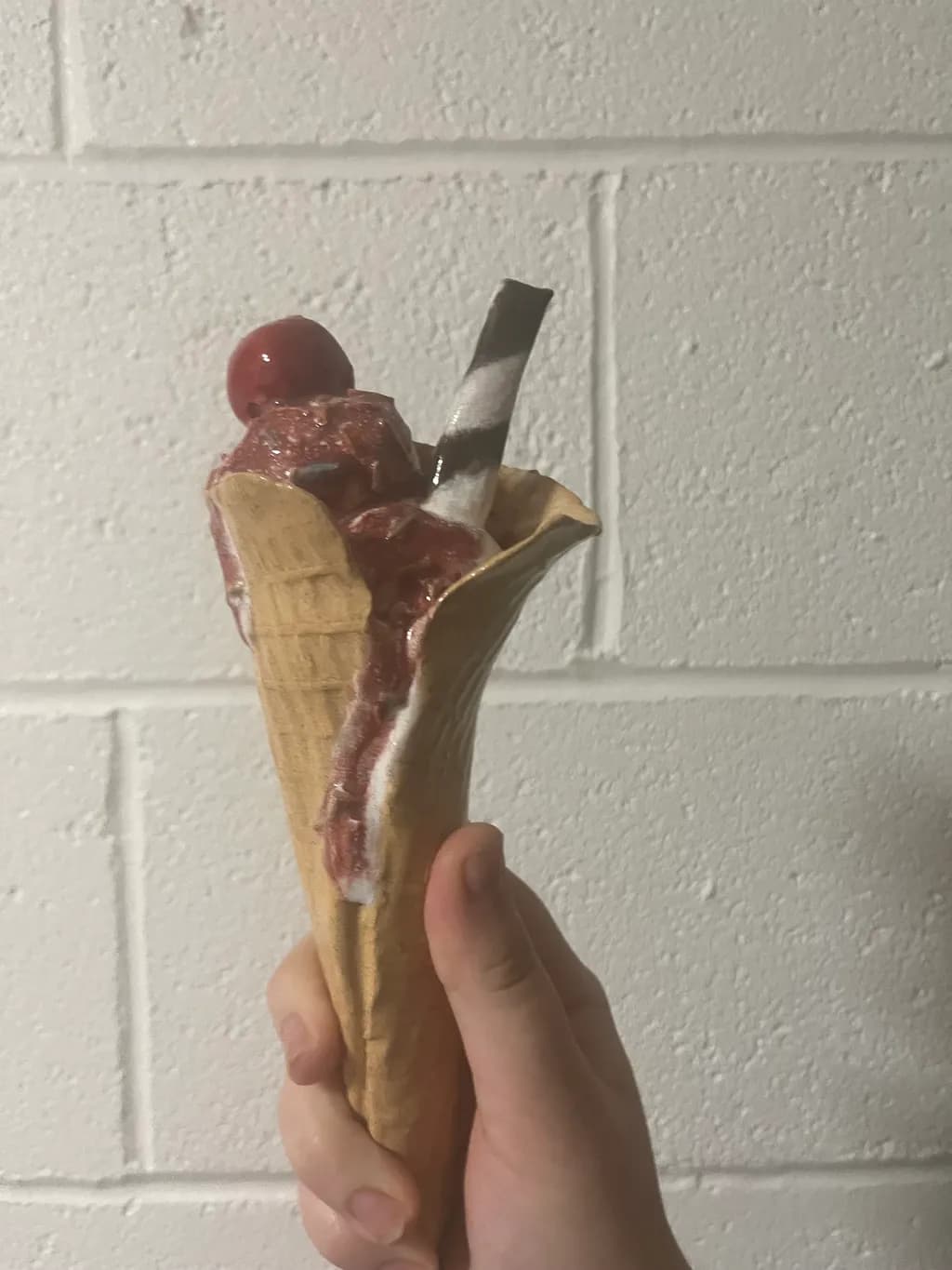 Cherry Ice Cream Cone