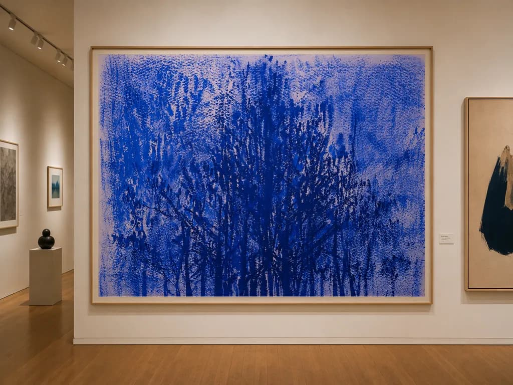 Blue Forest Silhouette