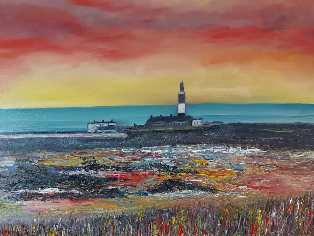 Coastal Lighthouse Sunset