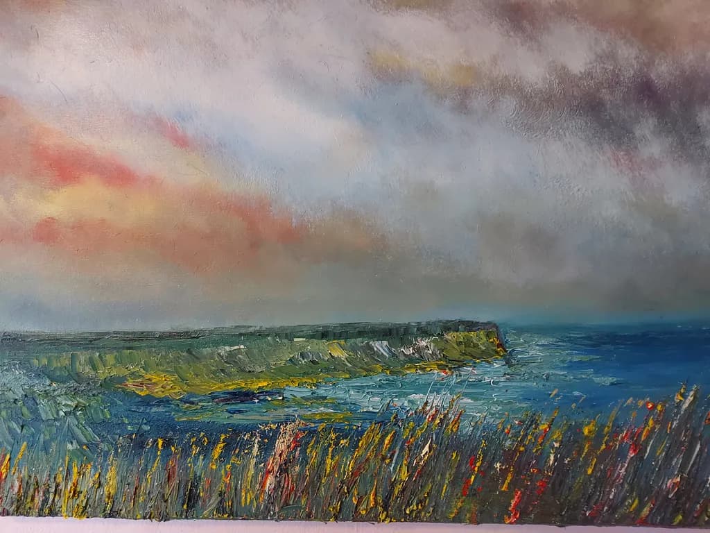 Coastal Cliff Sunset