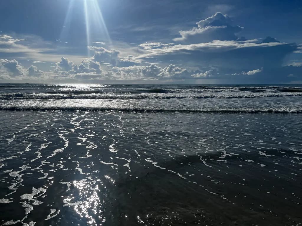 Sunlight on Ocean Waves
