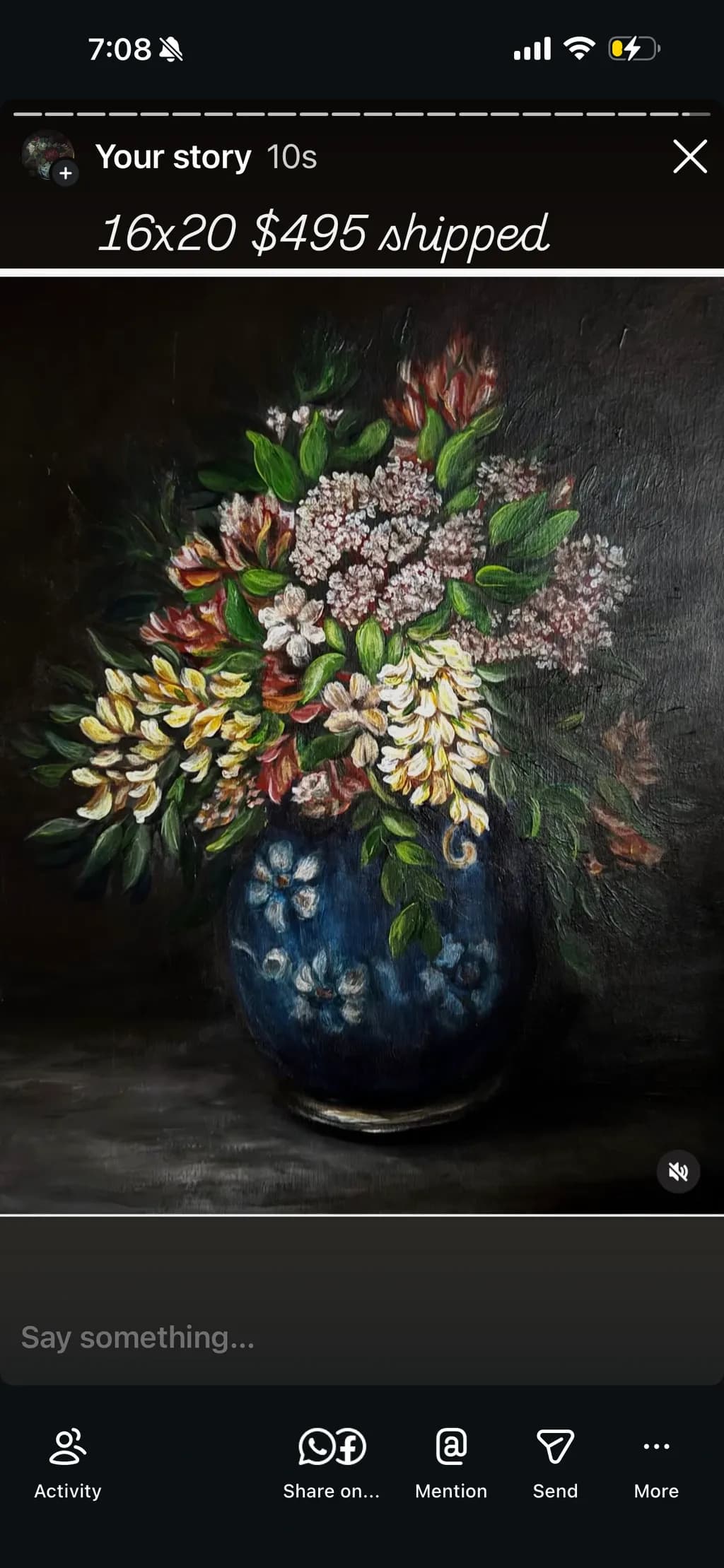 Floral Still Life with Vase
