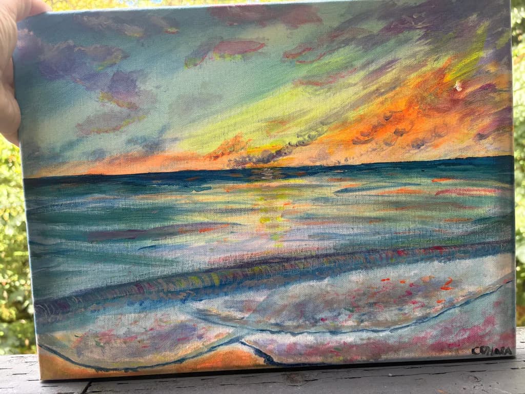 Sunset Over Ocean