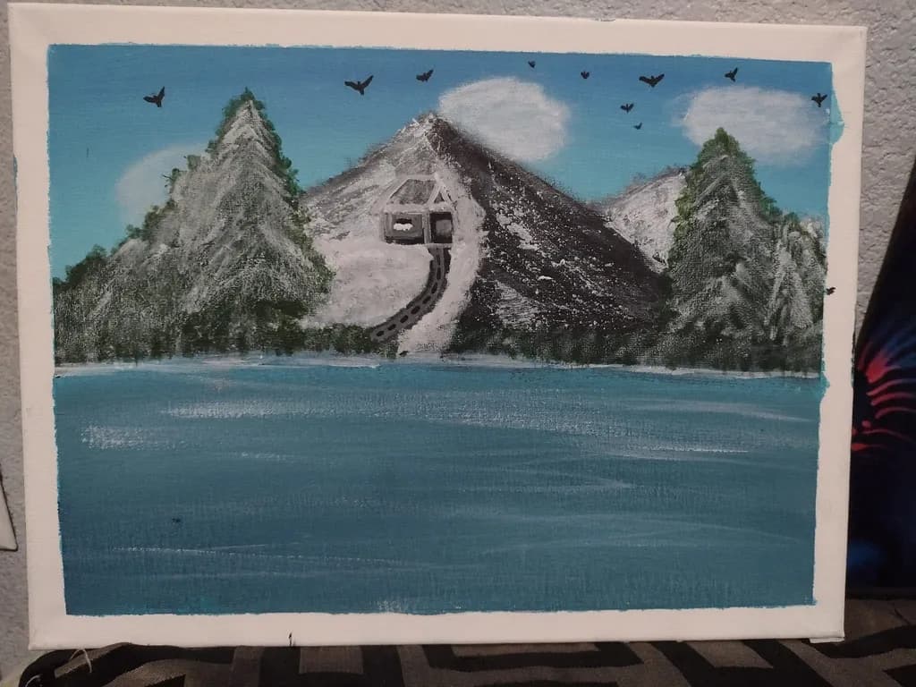 Mountain Lake Scene
