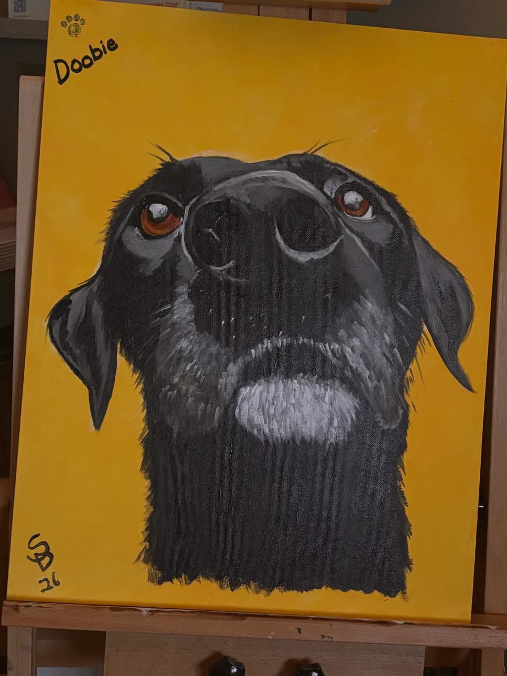 Doobie Dog Portrait