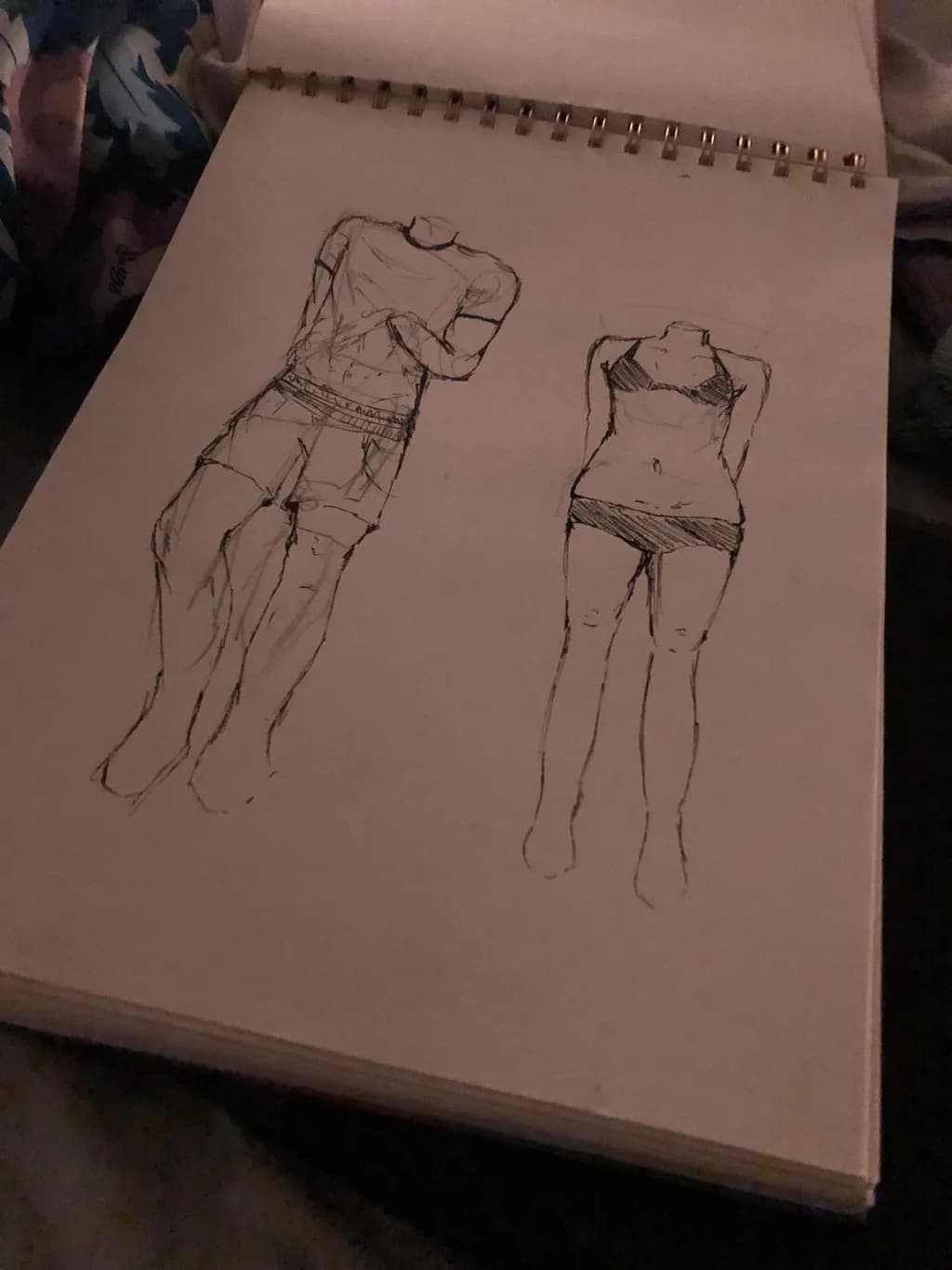 Headless Figures Sketch