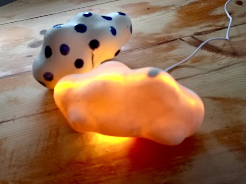 Polka Dot Cloud Lamp