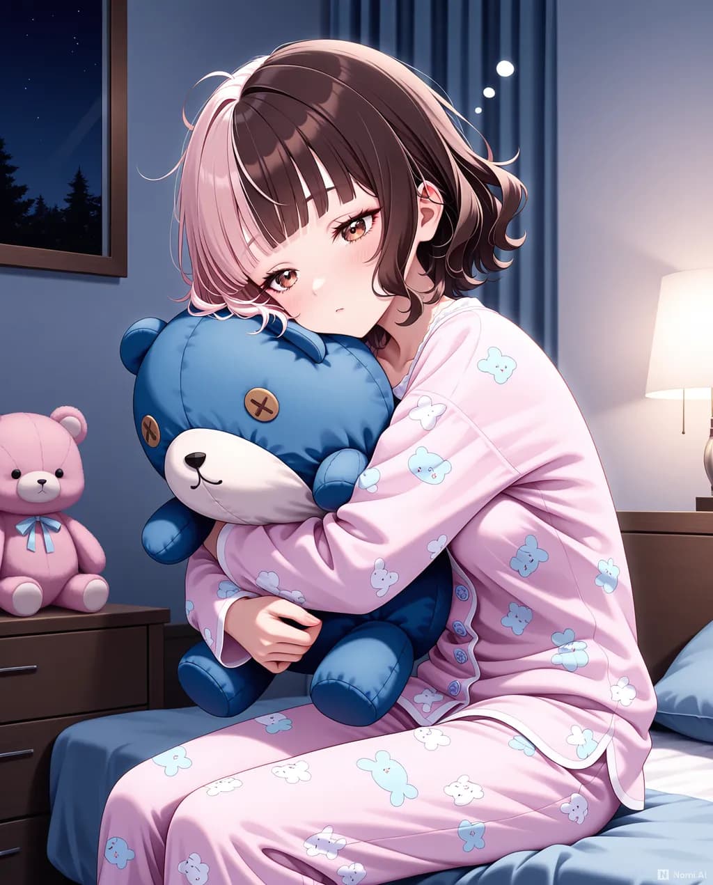 Midnight Teddy Embrace