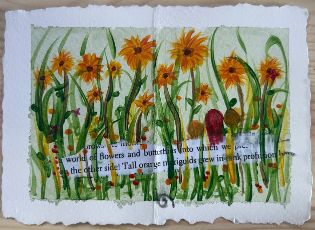 Tall Orange Marigolds