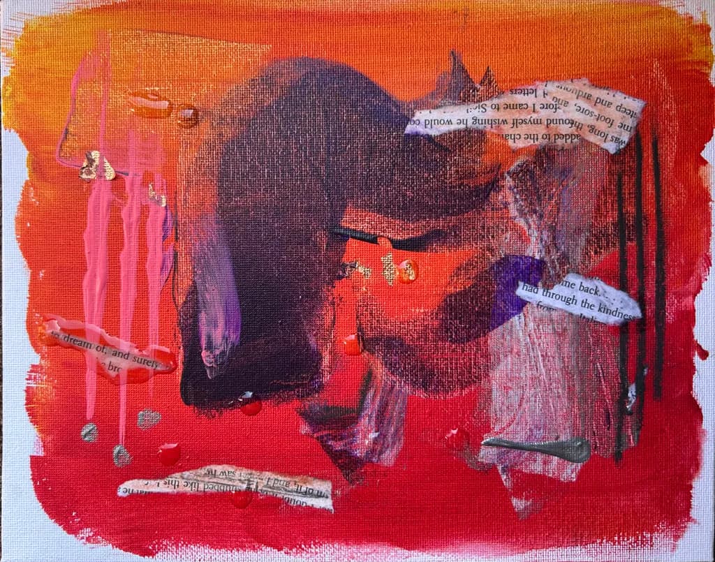 Abstract Red Composition