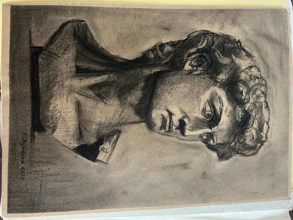 Charcoal Bust Portrait