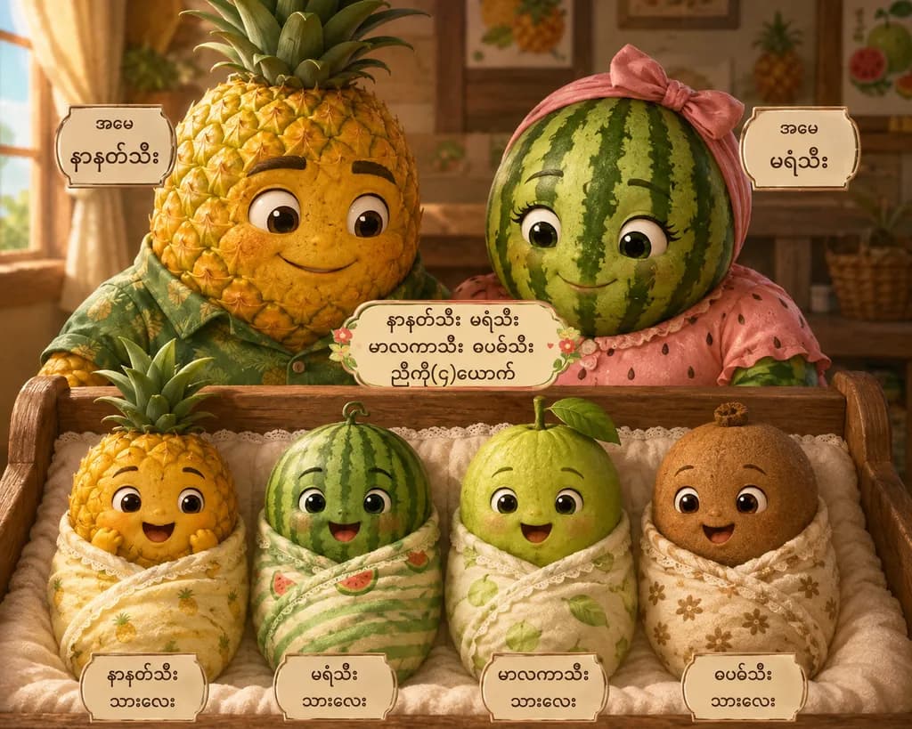 Fruit Family Portrait