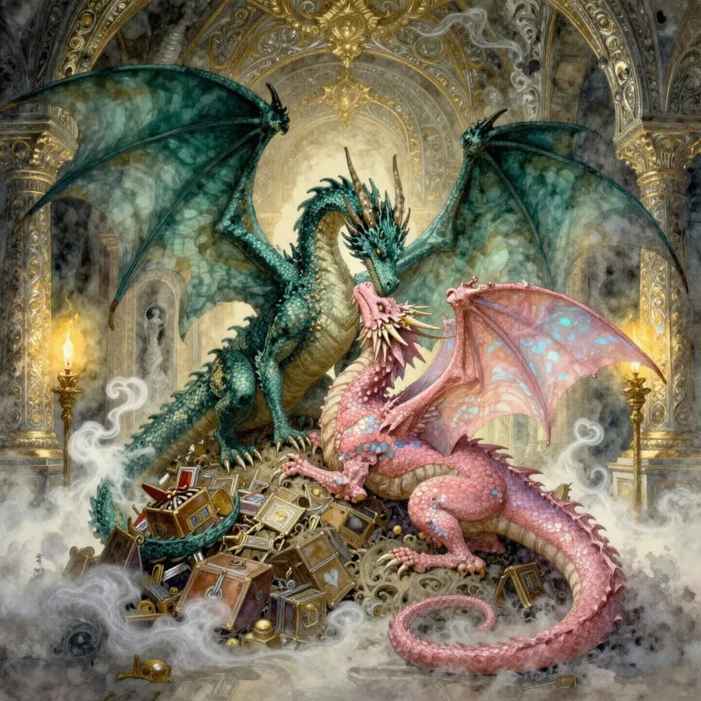 Dragons Among Treasure