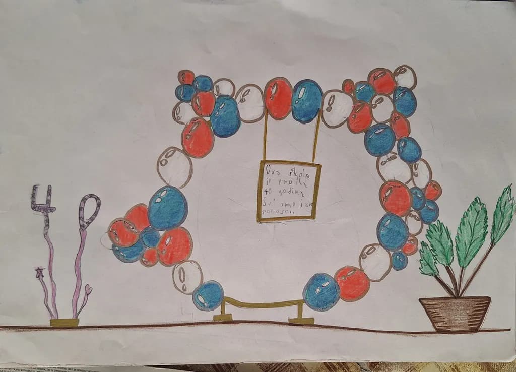 Balloon Arch and Plant