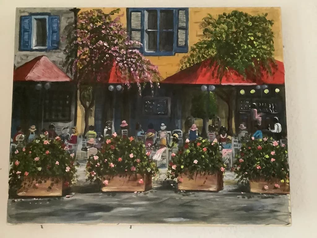 Cafe Patio Blooms