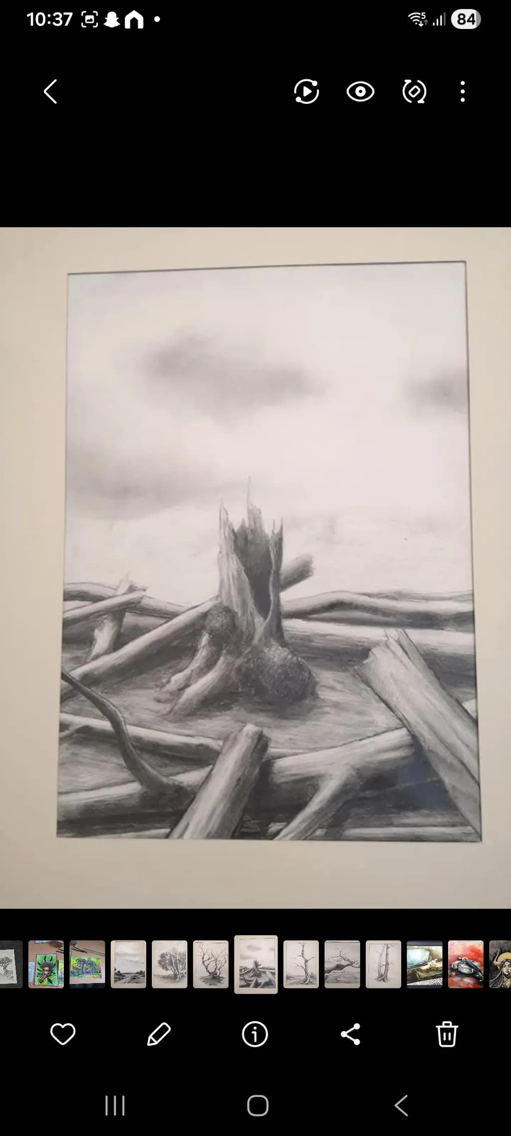 Tree Stump Landscape