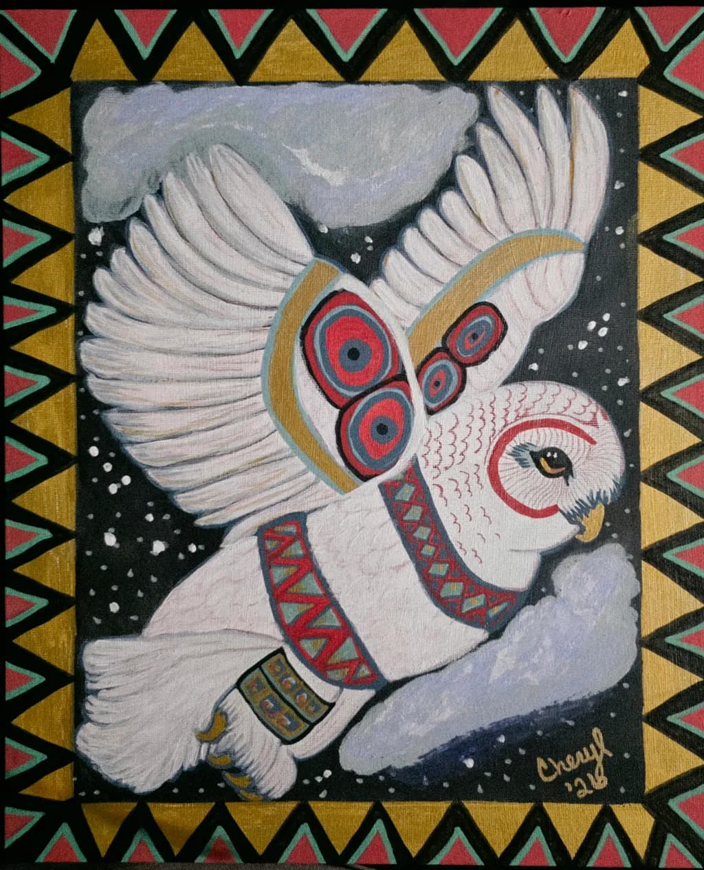Decorated Owl Flight