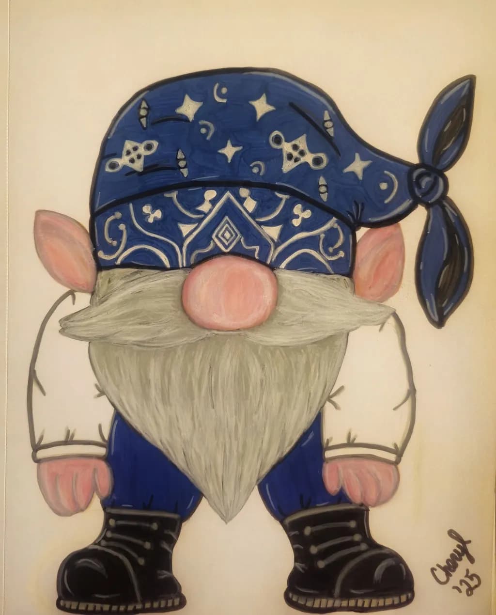 Blue Bandana Gnome
