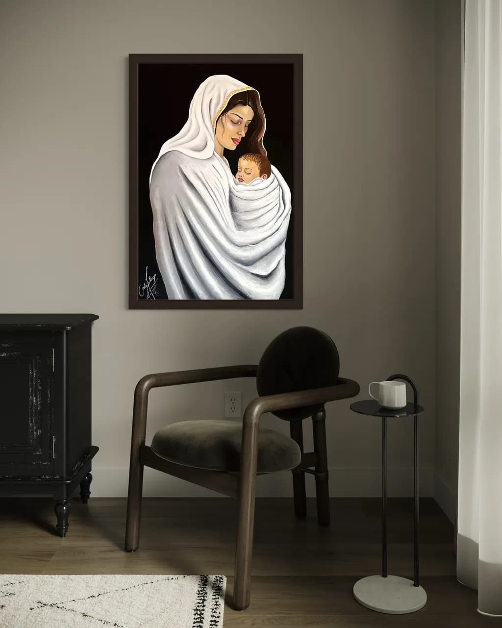 Mother and Child Wrapped