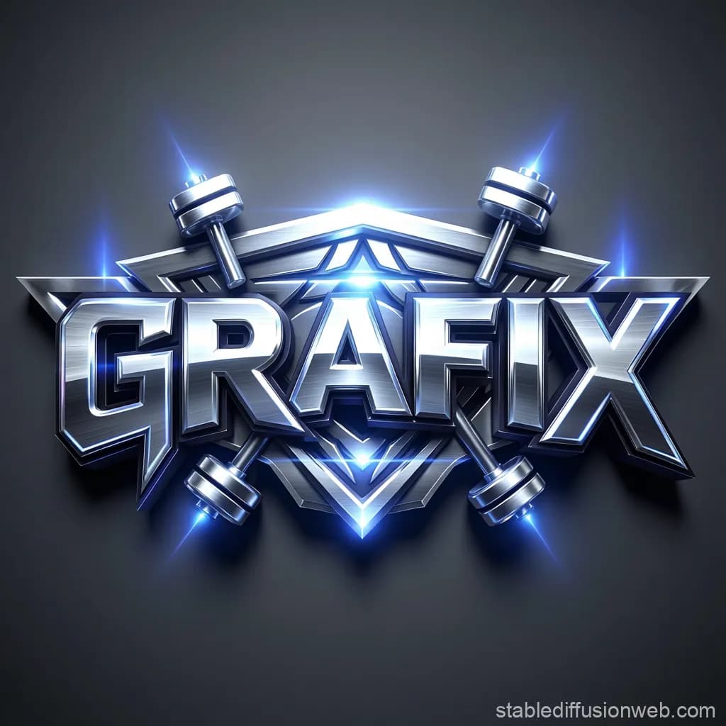 Chrome Fitness Typography
