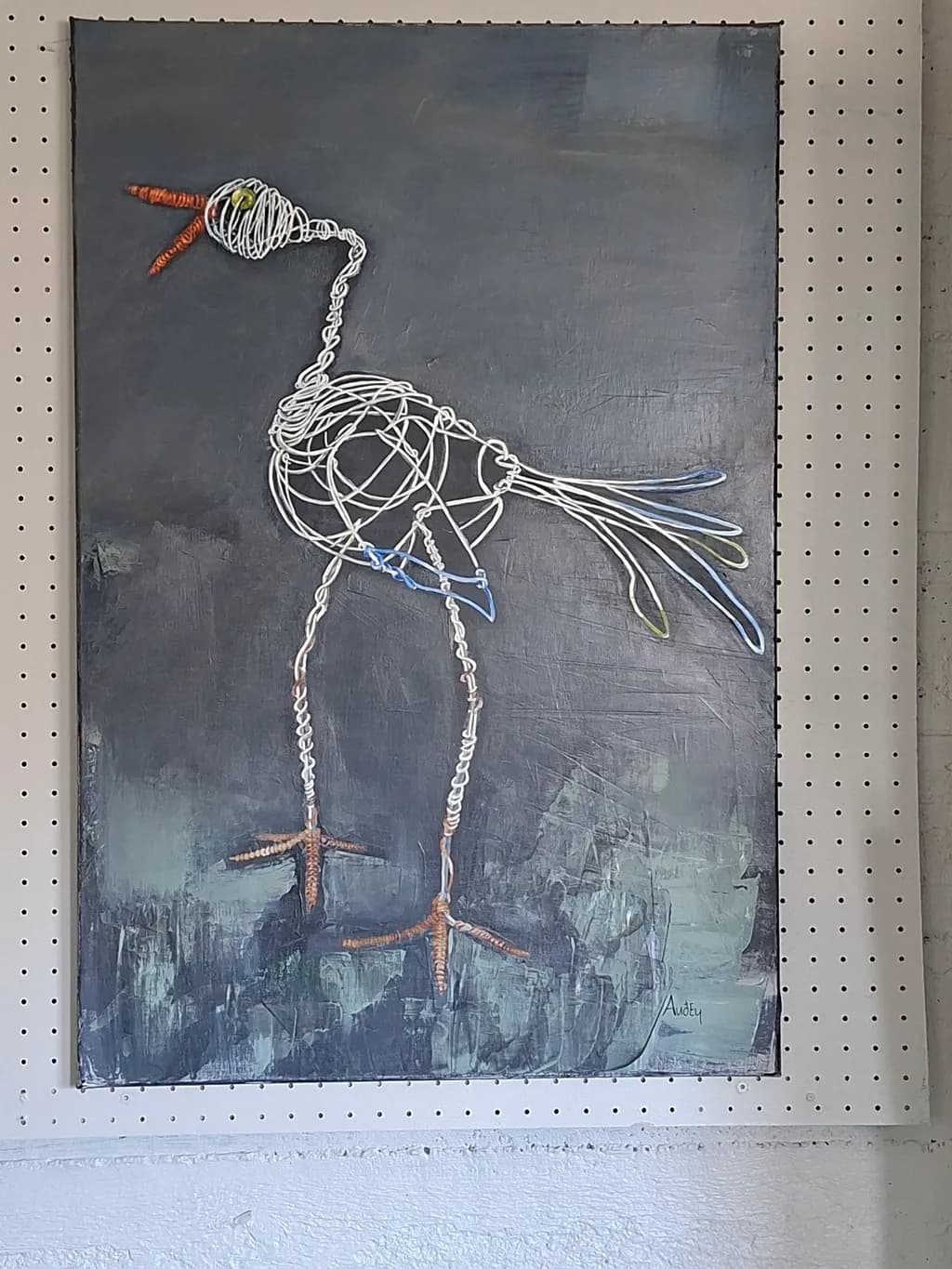 Wire Bird Outline