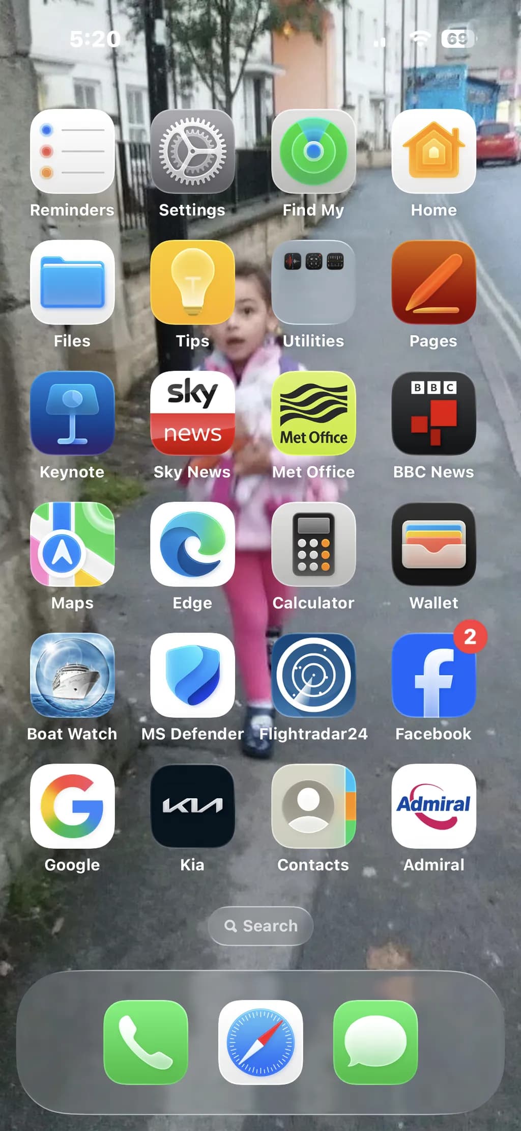 Girl on Road Background
