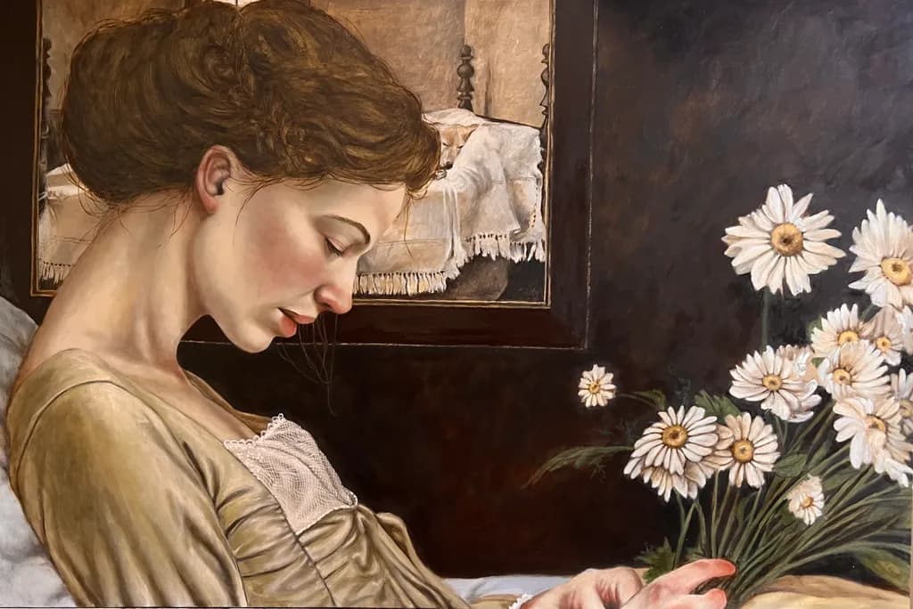 Woman with Daisies