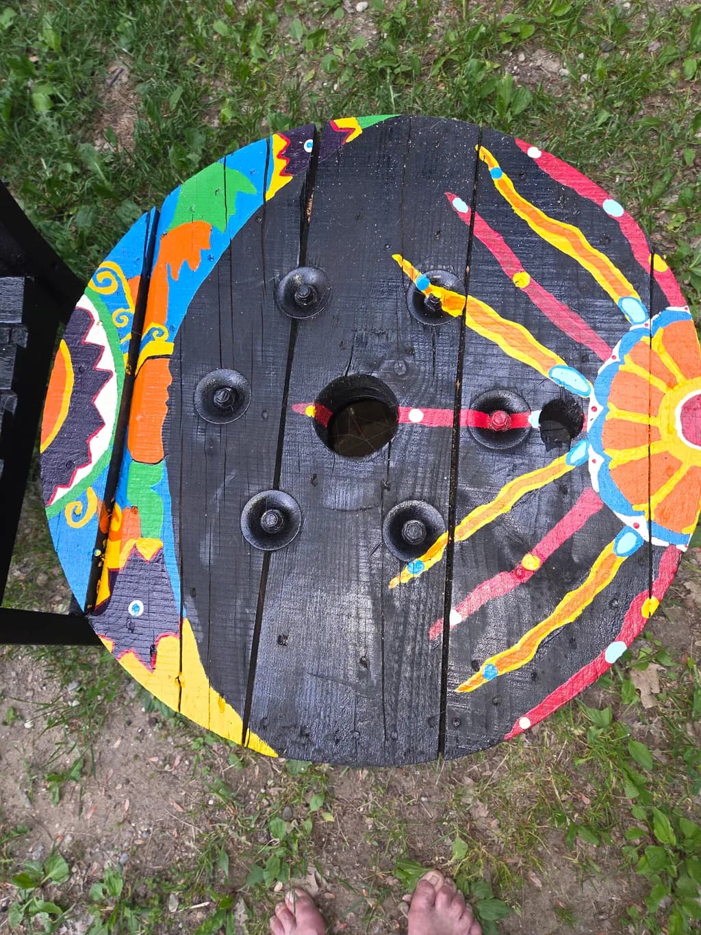 Painted Wooden Table
