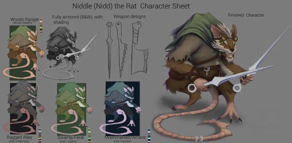 Niddle the Woods Ranger Rat