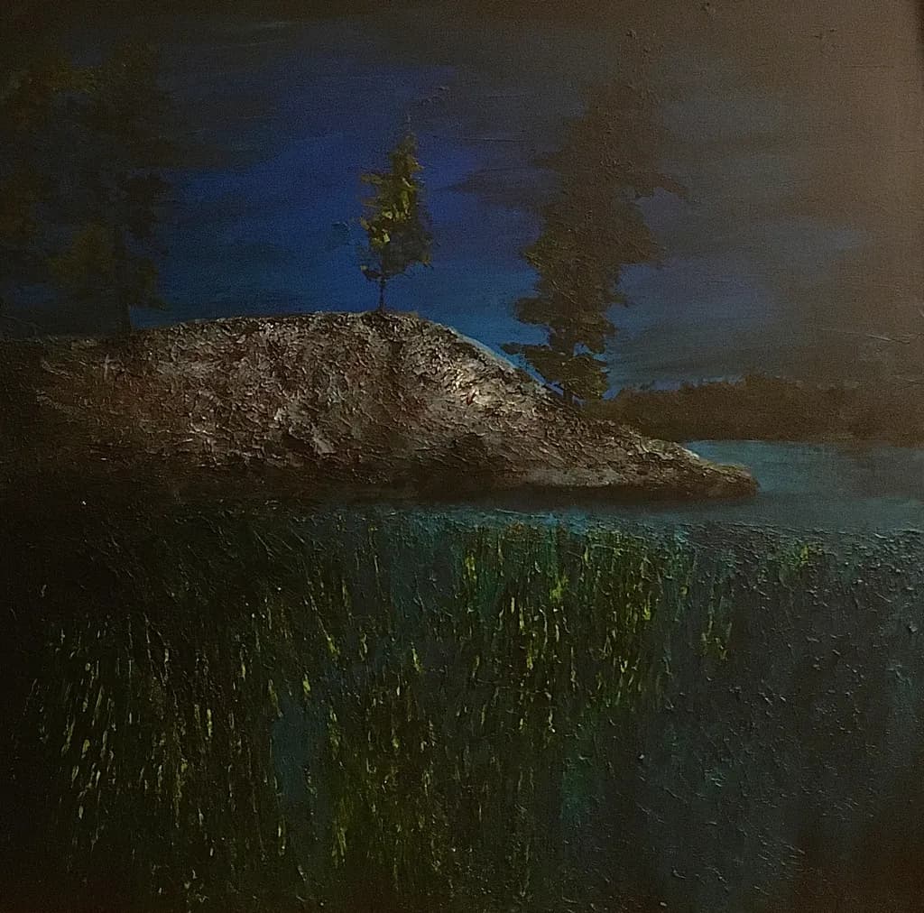 Night Shore Reflection