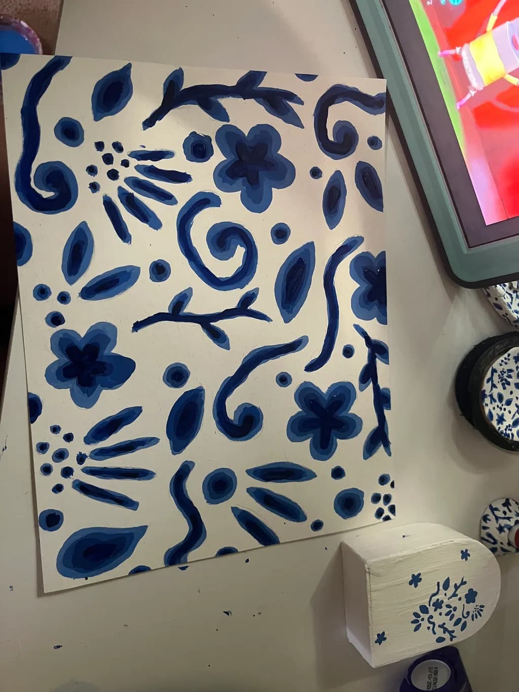 Blue Floral Pattern