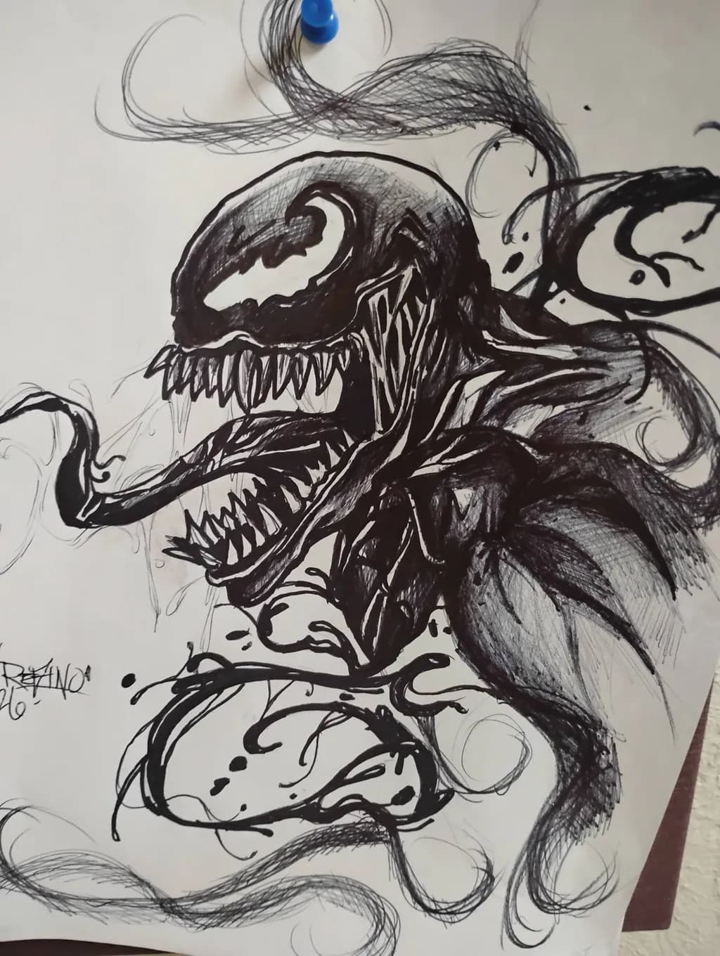 Venom Creature Sketch