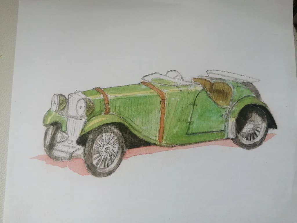Green Vintage Roadster