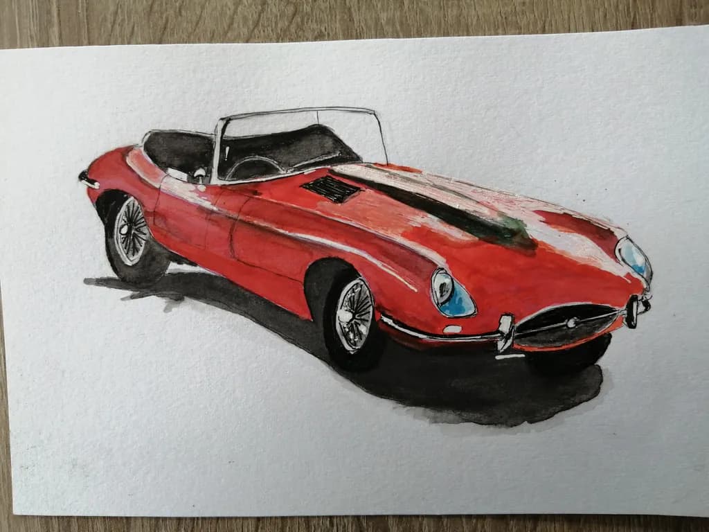 Classic Red Roadster