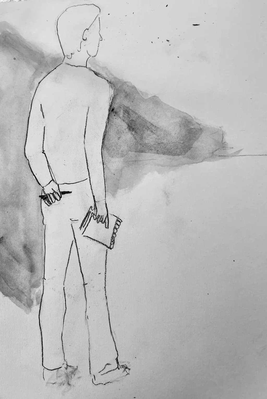 Man with Sketchbook