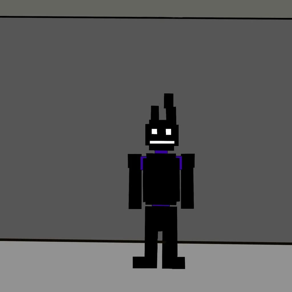 Pixelated Bunny Figure