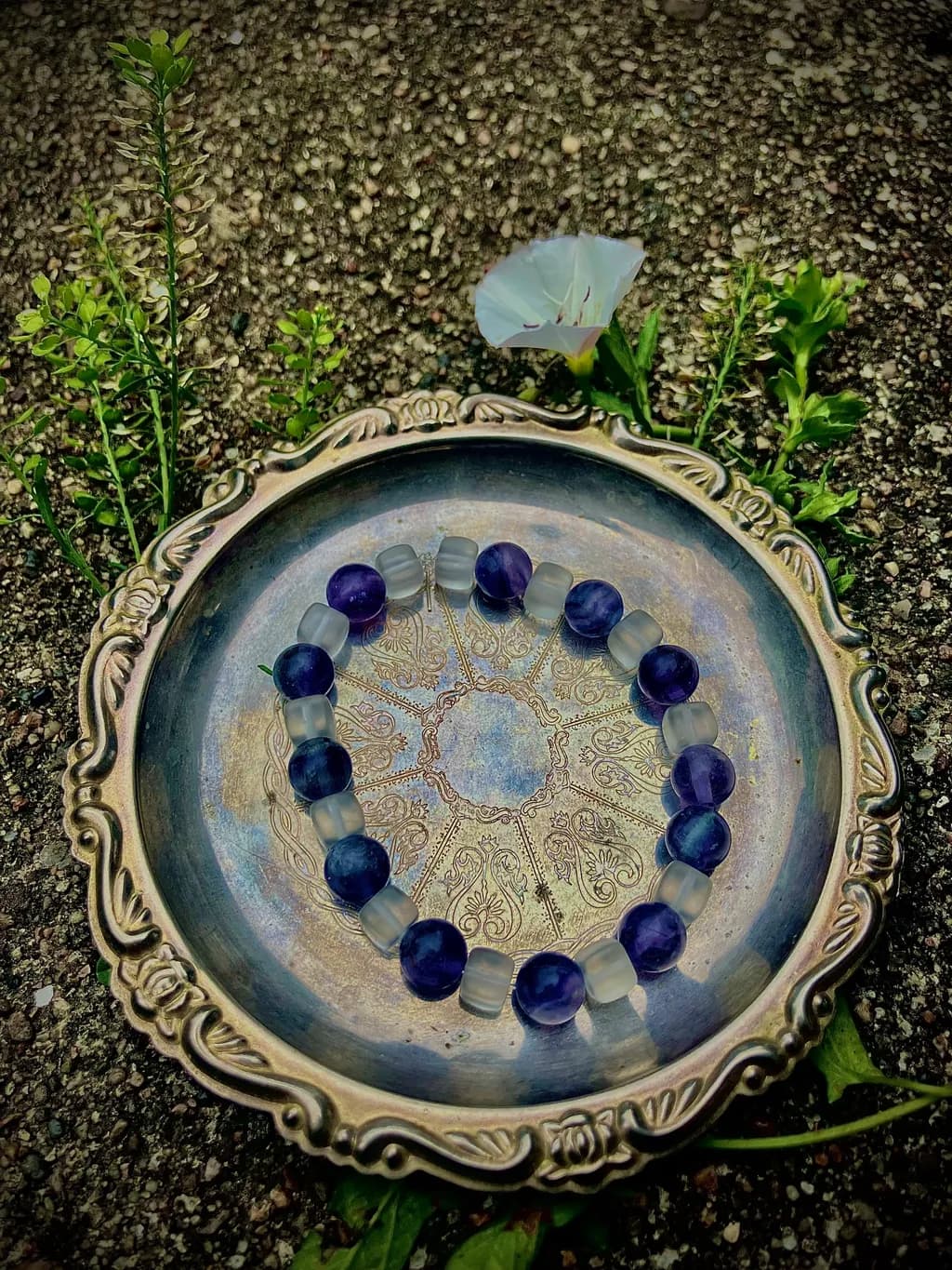 Handmade Purple Fluorite Bracelet
