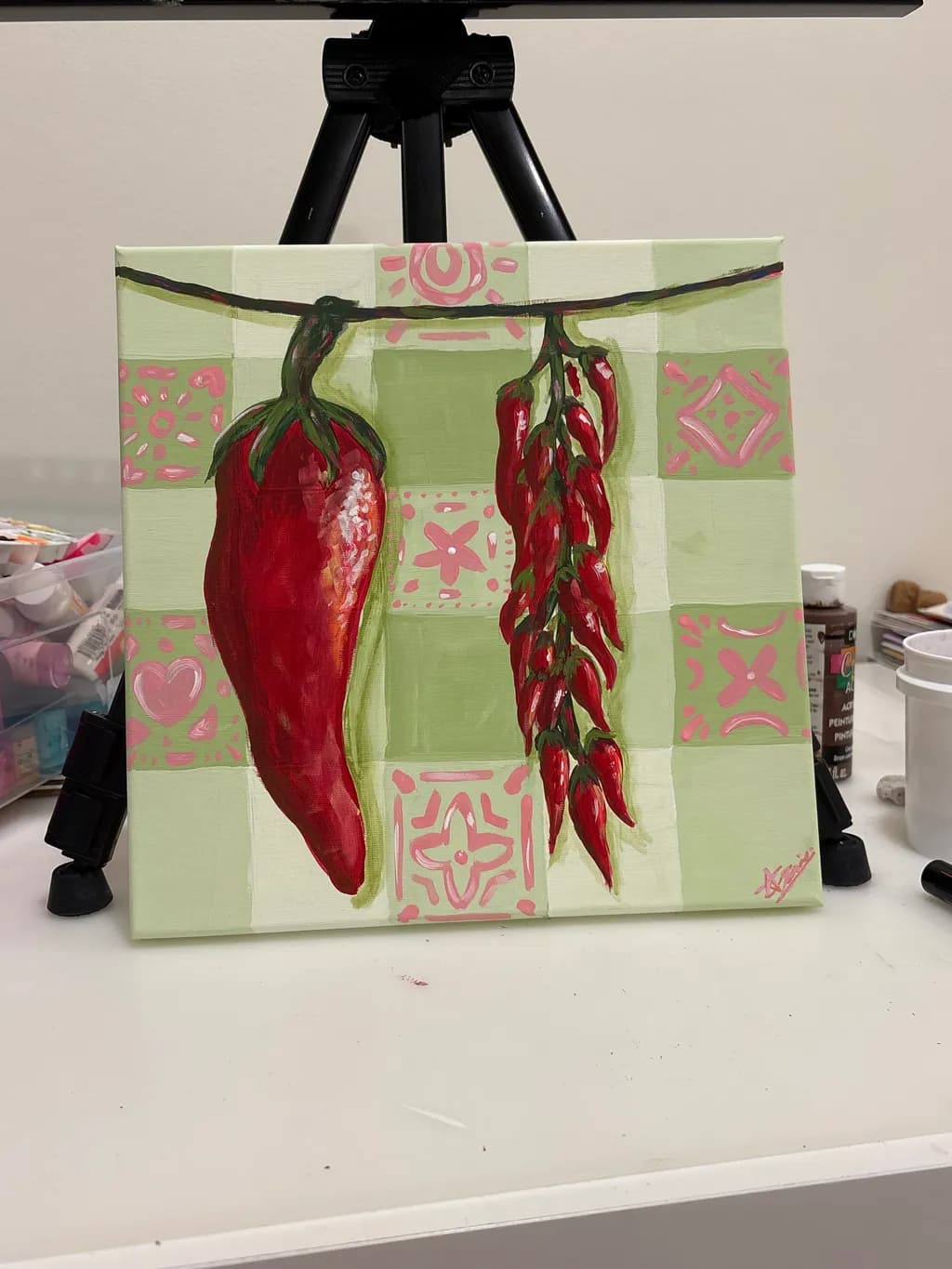 Hanging Chili Peppers