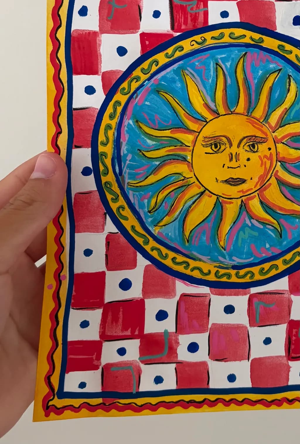 Sun Face Pattern