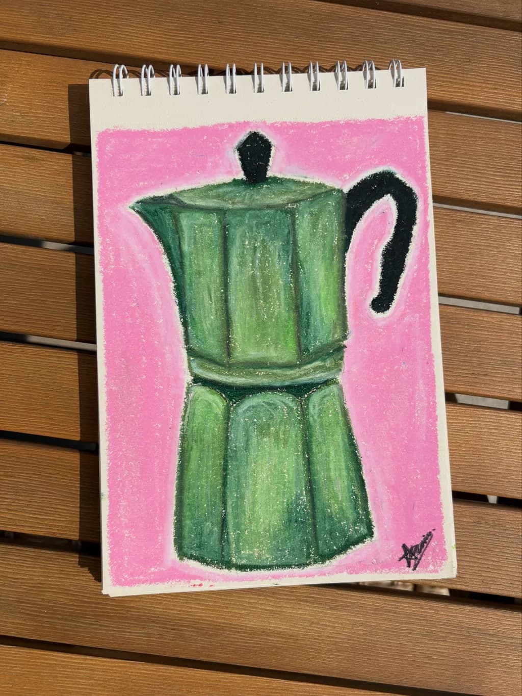 Green Coffee Pot