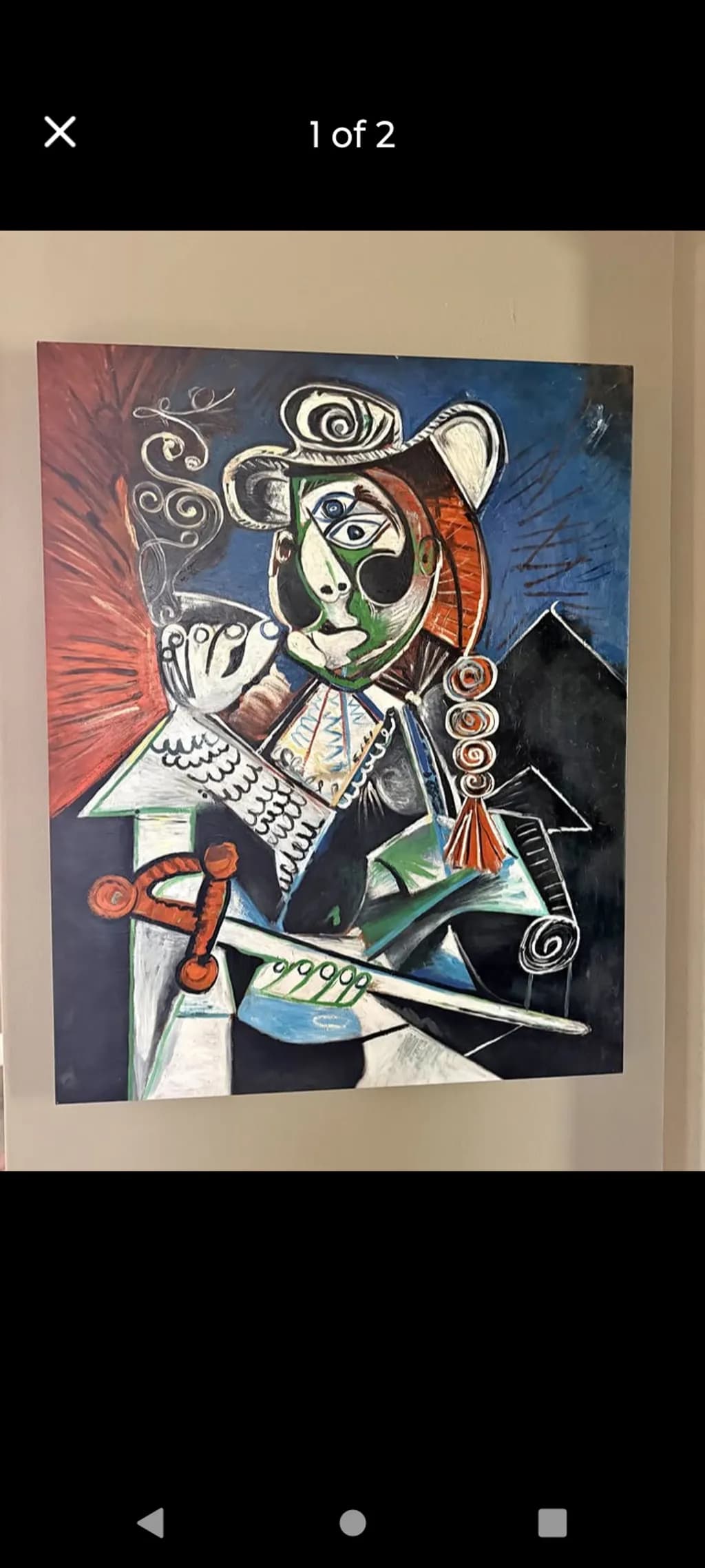 Abstract Figure with Sword