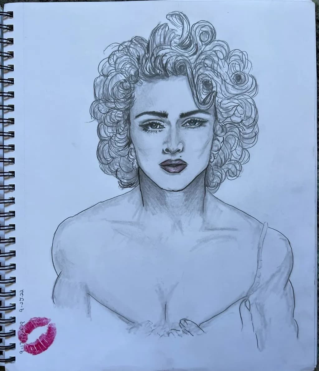 Curly Hair Portrait