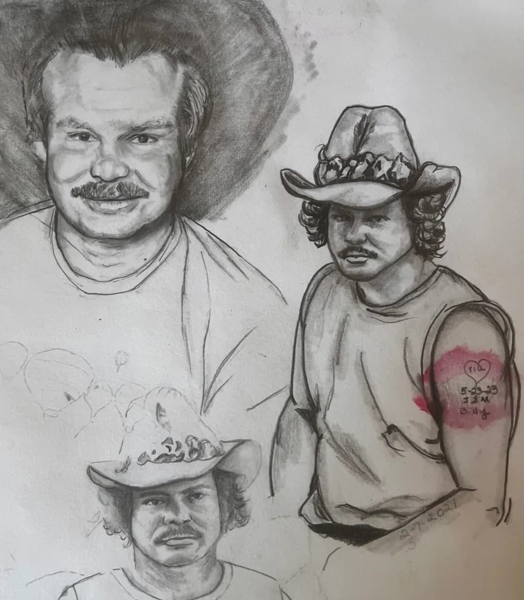 Cowboy Portrait Sketches