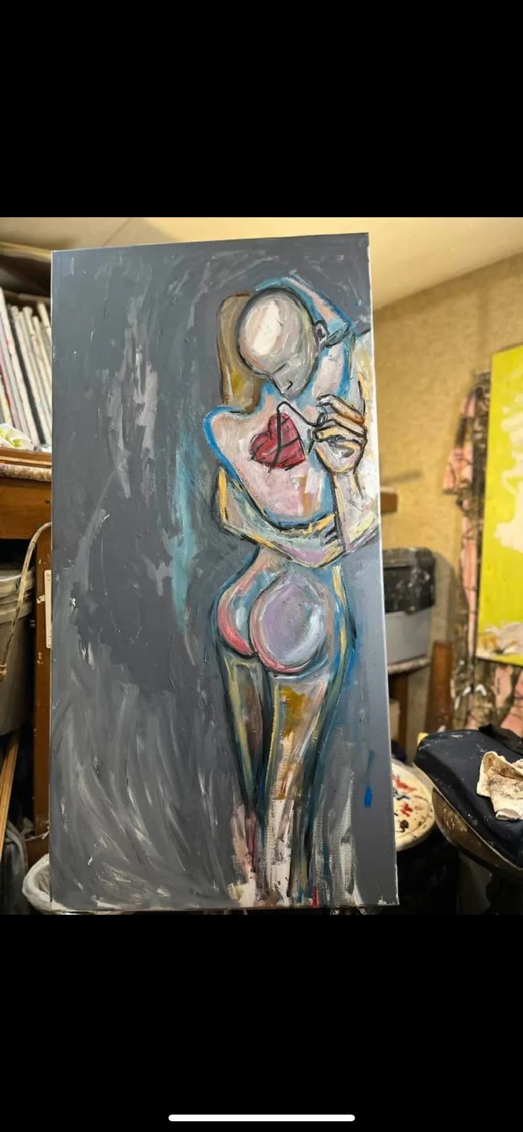 Abstract Figure with Heart
