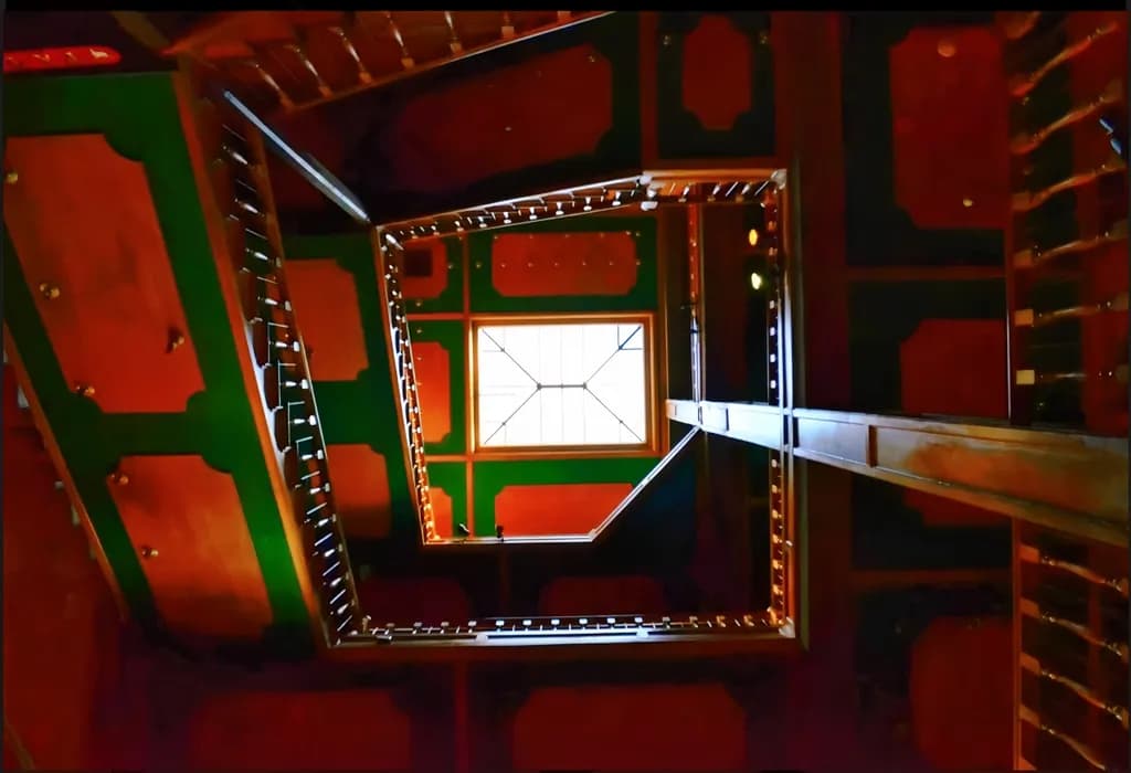 Geometric Stairwell Light