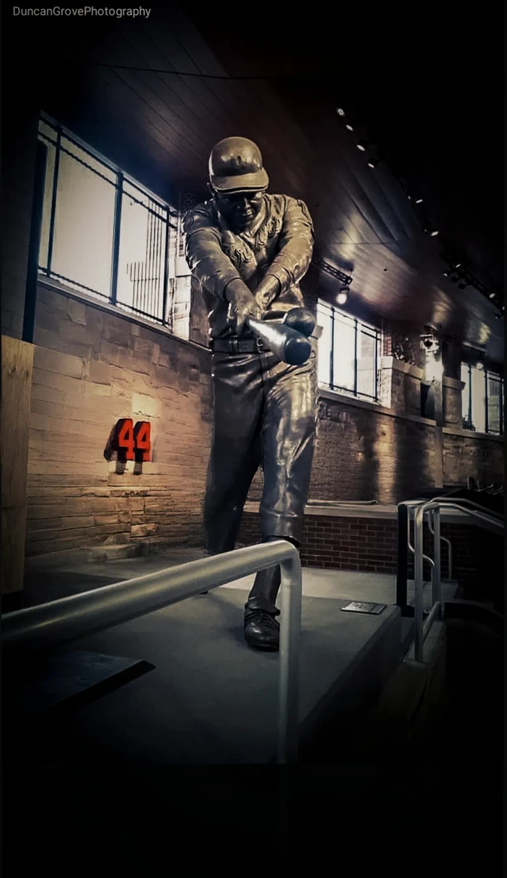 Baseball Statue Swing