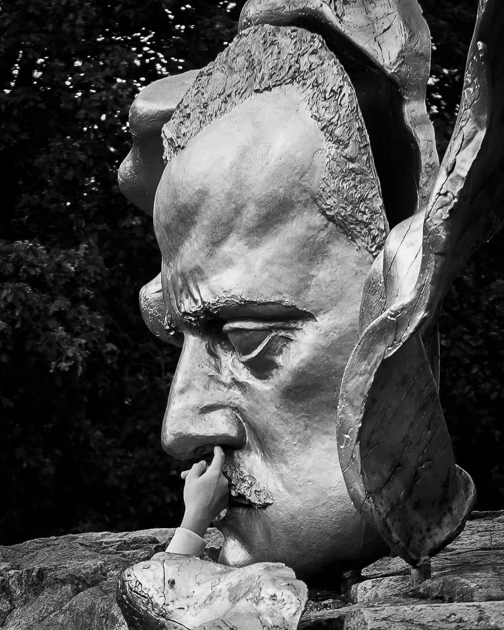 Monumental Face Sculpture