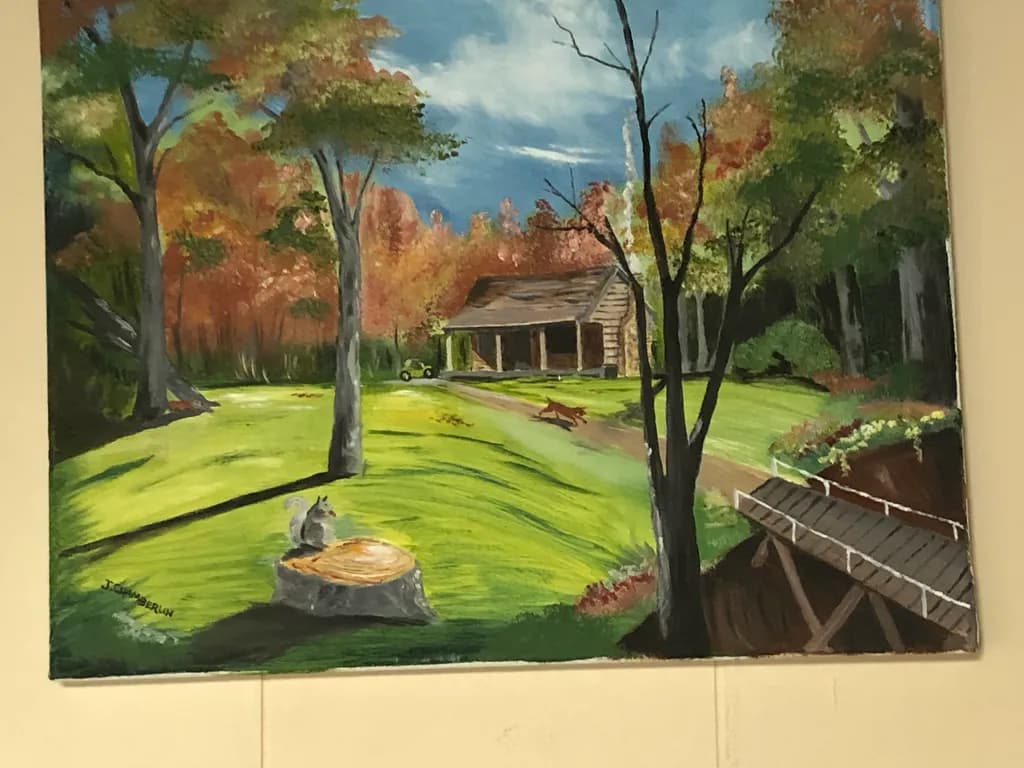 Autumn Countryside Cabin
